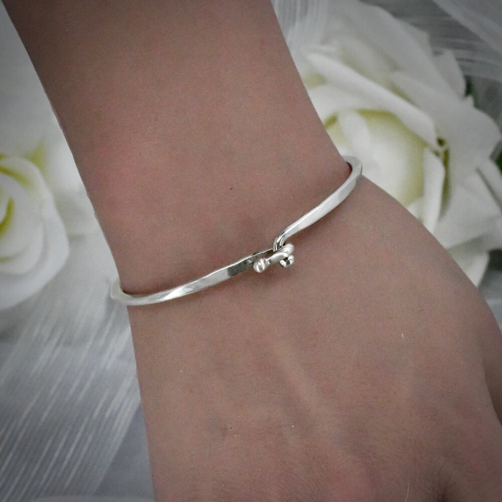 James Avery 925 Sterling Silver Hook-On Bangle Bracelet 6.25" BR-20 7.79g